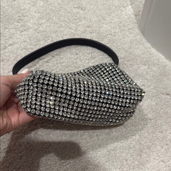 Alexander Wang Silver Rhinestone Clutch - Picture 3 of 4